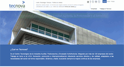Desktop Screenshot of fundaciontecnova.com