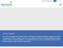 Tablet Screenshot of fundaciontecnova.com